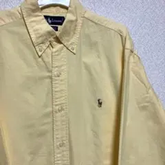 Polo Ralph Lauren 長袖シャツ イエロー ボタンダウン古着
