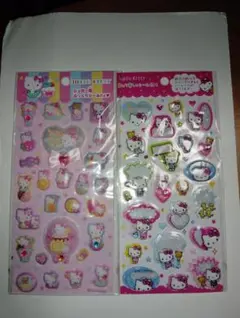♥Hello Kitty♥キャラクターシール 2シートセット✨レトロ✨