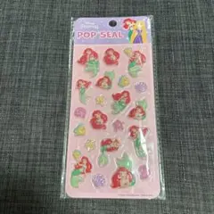 ディズニープリンセス　アリエル ポップシール ぷくぷくシール