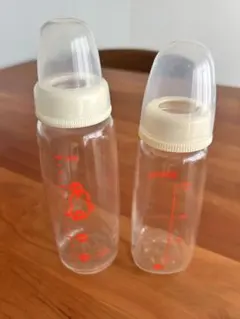 240ml 200ml透明哺乳瓶 2本セット ピジョン　チュチュベビー