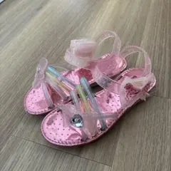 光るキラキラ サンダル　18cm