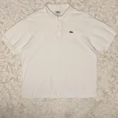 ペルー製 ラコステ ポロシャツ 白 7 XXL〜3XL フランス企画 ゆるだぼのサムネイル