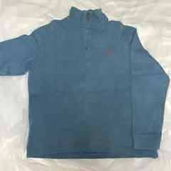 Polo Ralph Lauren ハーフジップ トレーナー Lサイズ 水色
