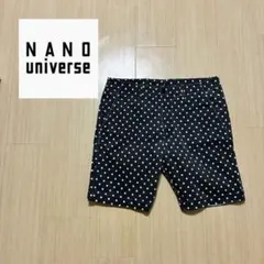ナノユニバース　ショートパンツ　ドット柄　ハーフパンツ　Mのサムネイル