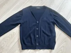 COMME CA ISM ネイビー Vネックカーディガン 120A