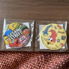 セサミストリート 缶バッジ 2個セット