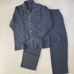 GALLANTRY メンズ ガーゼパジャマ 上下セット ダークグレー Mサイズ