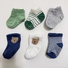 GAP UNIQLO ベビー靴下 6足セット 0-3m 9-12cm