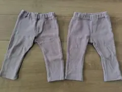 devrock くすみピンク 80cm ボトムス 双子 2着セット