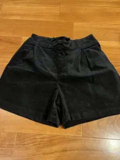 GU コーデュロイショートパンツ　黒　150
