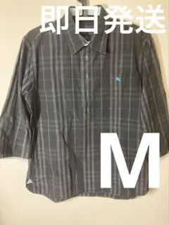 バーバリーブラックレーベル　ノバチェック　シャツ　メンズ　M