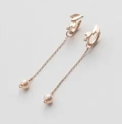 極美品箱付き ete 桜 K10 チェリーブロッサム パールイヤーカフイヤリング