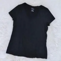 BANANA REPUBLIC ブラック Vネック Tシャツ シンプル M