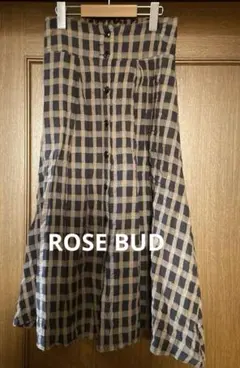 ROSE BUDチェック フレアスカートのサムネイル