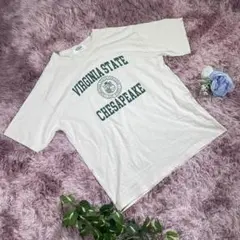 【HOLIDAY】半袖Tシャツ　ビッグシルエット　大きめサイズ　英字プリント