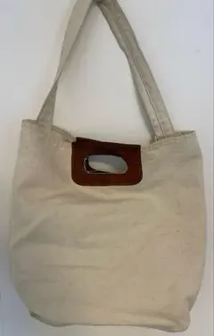 SLOW キャンバス レザー トートバッグのサムネイル