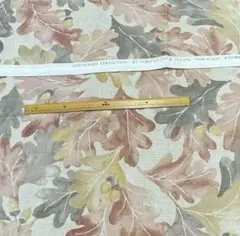 ルシアン センテナリーコレクション 葉っぱ柄 生地 生成色 50cm レア