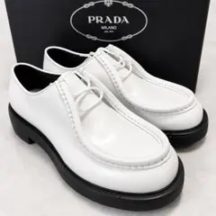 PRADA 23AW ダイアパソン オペークブラッシュドレザー レースアップ