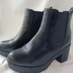 サイドゴアブーツ ブラック 23.0 黒