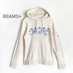 【BEAMS+】リンゴグラフィック刺繍プルオーバーパーカー フーディ スウェット