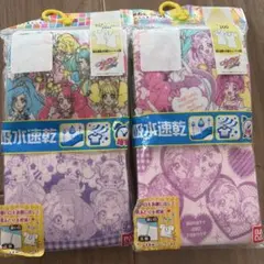 プリキュアオールスターズ　きゃらふるインナー吸水速乾三分袖スリーマー　2枚×２袋