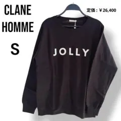 新品✨️CLANE HOMME⭐️スウェット 裏起毛 ブラック S