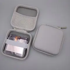 【ライトグレー】 ゲームボーイアドバンスSP 収納ポーチ ハードケース GBA