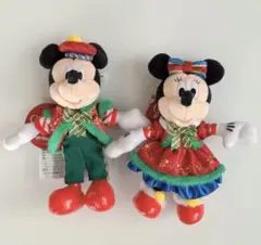 【新品】 ミッキー ミニー ぬいぐるみバッジ トイズワンダラスクリスマス