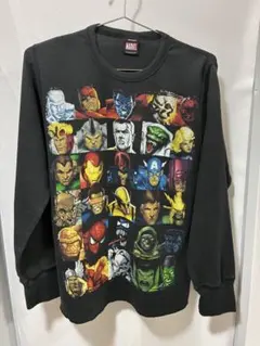 9*代様 US古着 MARVEL キャラクタープリント ワッフル長袖Tシャツのサムネイル