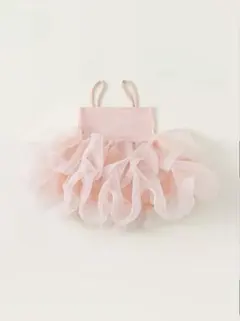 ベビー ピンクチュールキャミソールドレス 80cm
