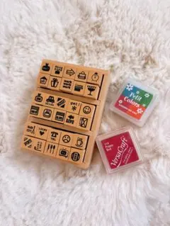 スタンプセットとインクパッド2個