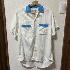 古着　60s dunhill ボウリングシャツ　レーヨン混　開襟 古着 60s dunhill ボウリングシャツ レーヨン混 開襟 - メルカリ