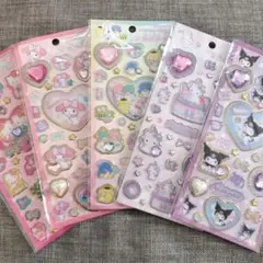 キラキラジュエルシール　サンリオ5枚セット