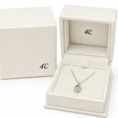 【鑑定品】　超美品　4℃ ダイヤモンド　プラチナ　Pt995 ネックレス　雫のサムネイル