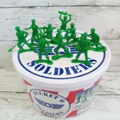 トイストーリー グリーンアーミーメン10体セット バケットオブソルジャー