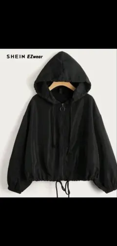 SHEIN ブラック マウンテンパーカー