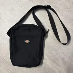 Dickies ブラック サコッシュ メッシュポケット付き