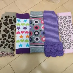 ベビーレッグウォーマー 5足セット カラフル　新品　未使用