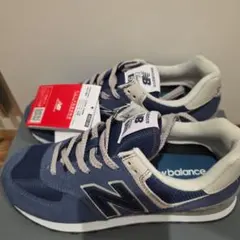 New Balance 574 ネイビー スニーカー24・5cm