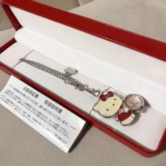ハローキティ　40周年　懐中時計　バッグチャームウォッチ　ケース付き