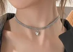 ハート型 チョーカーネックレス