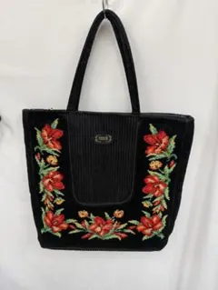 FEILER フェイラー 花柄 トートバッグ ブラック