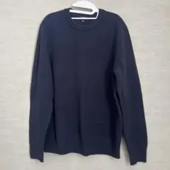 UNIQLO ネイビー クルーネックニット M