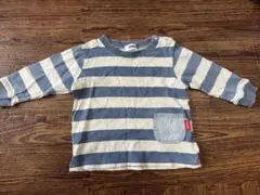EDWIN 長袖カットソー ボーダー柄 80のサムネイル