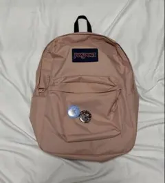 JANSPORT リュック　ピンクベージュ　缶バッジ　Y2K archive古着のサムネイル