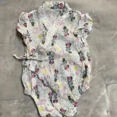 ミニーちゃん　甚平風　ロンパース　60-70