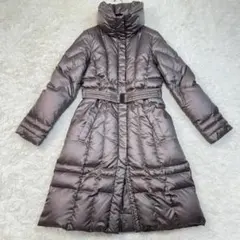 美品✨23区 ロング ダウンコート ベルト付 Aライン 女優襟 38 Mサイズ