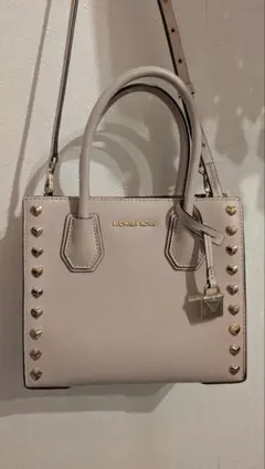 MICHAEL KORS　ハートスタッズ　ショルダーバッグ　ピンク