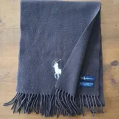 ポロ・ラルフ・ローレン ダークブラウンマフラー