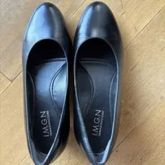 日本製 ハイヒールパンプス 22.5cm 4E 黒　ブラック